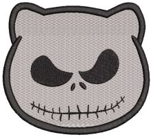 Kitty Jack Skeleton embroidery design