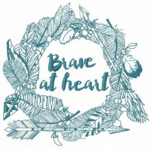 Brave at heart 3 embroidery design