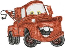 Mater Car embroidery design
