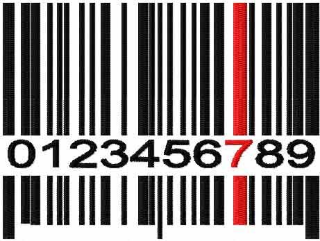 Barcode free embroidered.design