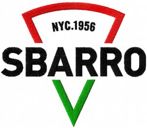 Sbarro logo embroidery design