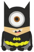 Minion batman costume embroidery design