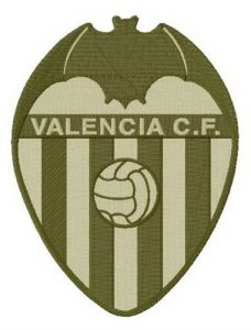 Valencia CF alternative logo embroidery design