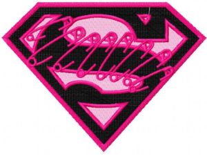 Supergirl logo 2 embroidery design