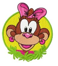 Funny monkey 2 embroidery design