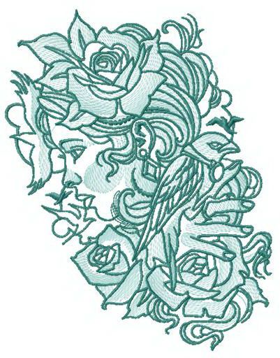 Absence of hope machine embroidery design