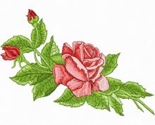 Mega Rose  embroidery design
