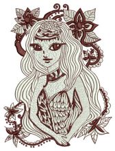 Mysterious stranger embroidery design