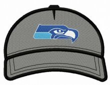 Seattle Seahawks baseball cap embroidery design