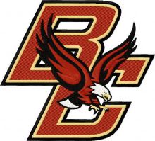 Boston College Eagles primary logo embroidery design