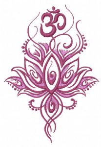Oriental flower 2 embroidery design