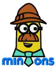 Minion in Tyrolean hat 2 embroidery design