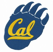 California Golden Bears alternative logo embroidery design