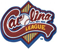 Carolina League Logo embroidery design