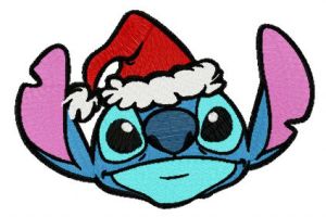 Stitch and X-mas Eve embroidery design