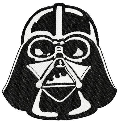 Darth Vader machine embroidery design