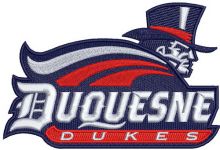 Duquesne Dukes logo embroidery design