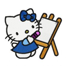 Hello Kitty Artist embroidery design