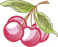 Cherry free embroidery design