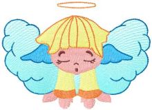 Sleeping angel 6 embroidery design