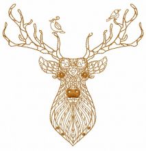 Mosaic deer 5 embroidery design