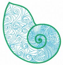 Sea shell 8 embroidery design