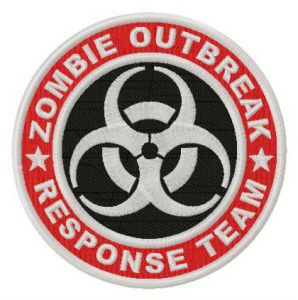 Zombie Outbreak Response Team logo embroidery design