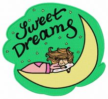 Sweet dreams 2 embroidery design