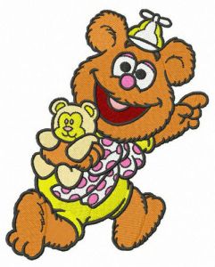 Baby Fozzie embroidery design