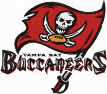 Buccaneers logo embroidery design