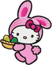 Hello Kitty Happy Easter 3 embroidery design