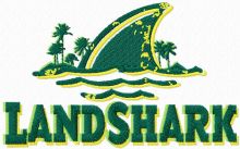 LandShark Lager logo embroidery design