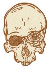Romantic skull 3 embroidery design