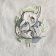 Tattered baby elephant embroidery design