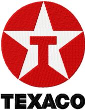 Texaco Logo embroidery design