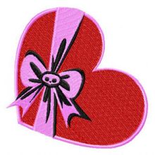 Skelanimals Heart embroidery design