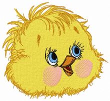 Curious chicken 4 embroidery design