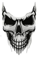 Disgusting skull 2 embroidery design