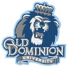 Old Dominion University Athletics logo embroidery design