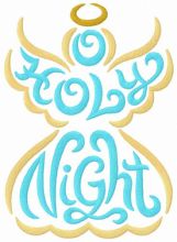 Holly Night embroidery design