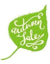 Autumn sale 2 embroidery design