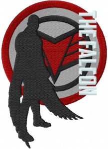 The falcon winter soldier embroidery design