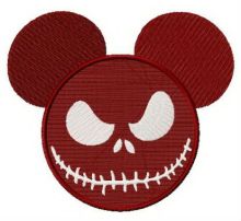 Spooky Mickey embroidery design