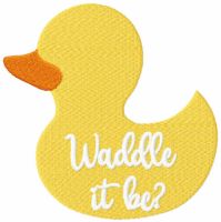 Waddle it be? free embroidery design