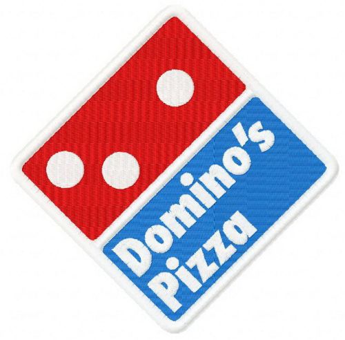 Domino's pizza machine embroidery design