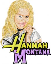 Hannah Montana embroidery design