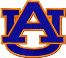 Auburn University Athletic Logo embroidery design
