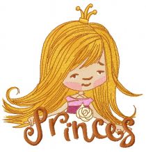 Upset princess 3 embroidery design