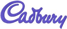 Cadbury logo embroidery design