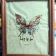 framed let it be butterfly embroidery design